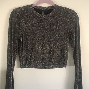 Glitter crop top